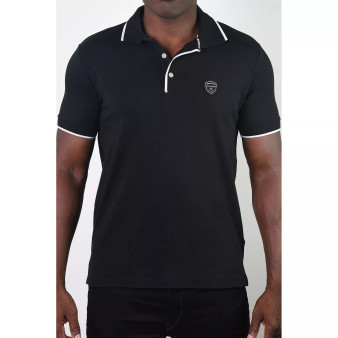 Men's Basic Short Sleeve Logo Botton Polo