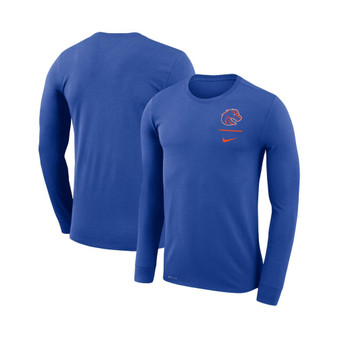 Men's Royal Boise State Broncos Logo Stack Legend Performance Long Sleeve T-shirt