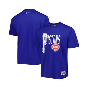 Men's Blue Detroit Pistons Mel Varsity T-shirt
