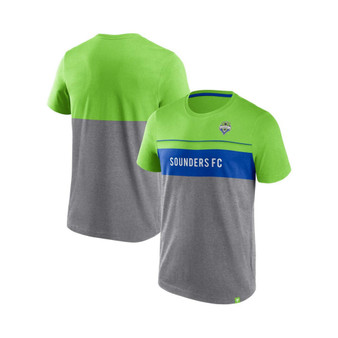 Men's Branded Rave Green, Gray Seattle Sounders FC Striking Distance T-shirt