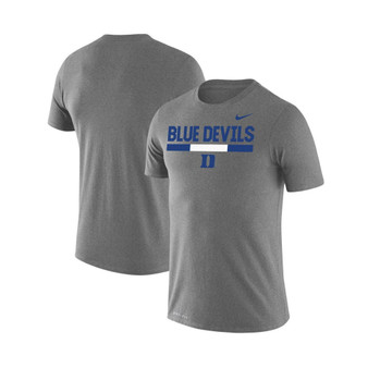 Men's Heathered Gray Duke Blue Devils Team DNA Legend Performance T-shirt