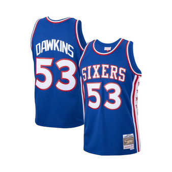 Men's Darryl Dawkins Royal Philadelphia 76ers 1976-77 Hardwood Classics Swingman Player Jersey