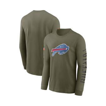 Men's Olive Buffalo Bills 2022 Salute To Service Long Sleeve T-shirt