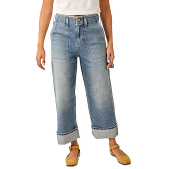 Women's Major Leagues Mid-Rise Cuffed Jeans