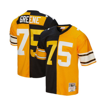 Men's Joe Greene Black, Gold Pittsburgh Steelers 1976 Split Legacy Replica Jersey