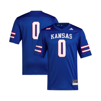Men's #0 Royal Kansas Jayhawks Premier Football Jersey