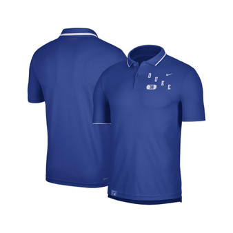 Men's Royal Duke Blue Devils Wordmark Performance Polo Shirt