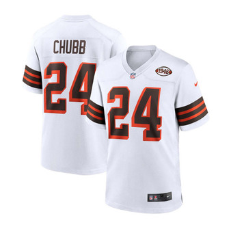 Men's Nick Chubb Cleveland Browns 1946 Collection Alternate Game Jersey