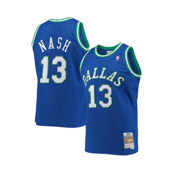 Men's Steve Nash Blue Dallas Mavericks Hardwood Classics Swingman Jersey