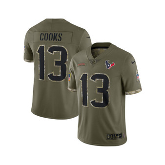 Men's Brandin Cooks Olive Houston Texans 2022 Salute To Service Limited Jersey