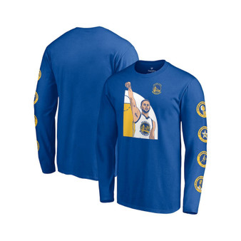 Men's Branded Stephen Curry Royal Gold State Warriors Nba All-Time Three Point Record Long Sleeve T-shirt