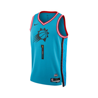 Men's and Women's Devin Booker Turquoise Phoenix Suns 2022/23 City Edition Swingman Jersey