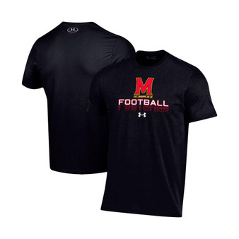 Men's Black Maryland Terrapins Football Fade Performance T-shirt