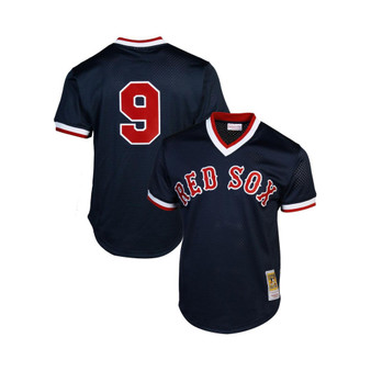 Men's Ted Williams Boston Red Sox 1990 Authentic Cooperstown Collection Batting Practice Jersey - Navy Blue