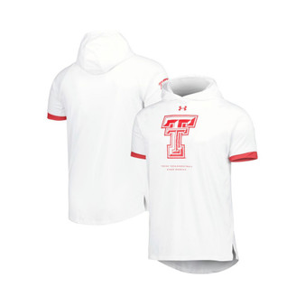 Men's White Texas Tech Red Raiders On-Court Raglan Hoodie T-shirt