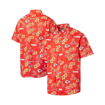 Men's Red Kansas City Chiefs Kekai Button-Up Shirt
