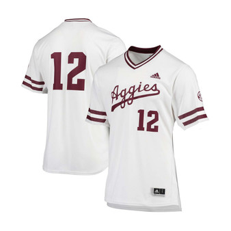 Men's White Texas A&M Aggies Replica Baseball Jersey
