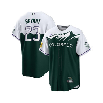 Men's Kris Bryant Green Colorado Rockies 2022 City Connect Replica Player Jersey