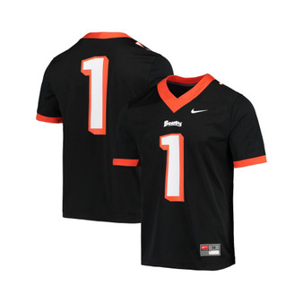 Men's #1 Black Oregon State Beavers Fiesta Bowl Anniversary Football Jersey