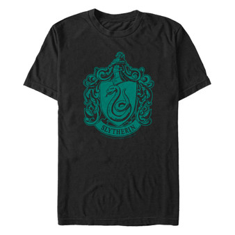 Harry Potter Men's Simple Slytherin Crest Short Sleeve T-Shirt