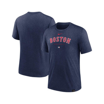 Men's Heather Navy Boston Red Sox Authentic Collection Early Work Tri-Blend Performance T-shirt