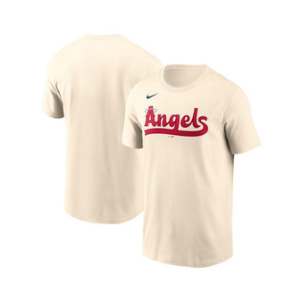 Men's Cream Los Angeles Angels City Connect Wordmark T-shirt