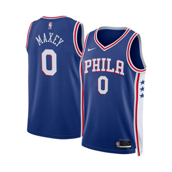Men's and Women's Tyrese Maxey Royal Philadelphia 76ers 2022/23 Swingman Jersey - Icon Edition