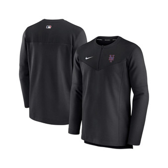 Men's Black New York Mets Authentic Collection Game Time Performance Half-Zip Top