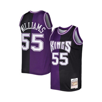Men's Jason Williams Purple, Black Sacramento Kings Hardwood Classics 2000-01 Split Swingman Jersey