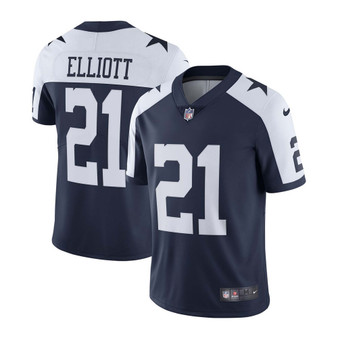 Men's Ezekiel Elliott Navy Dallas Cowboys Alternate Vapor Limited Jersey