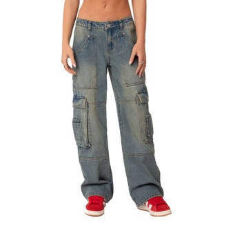 Women's Westie Low Rise Washed Cargo Jeans