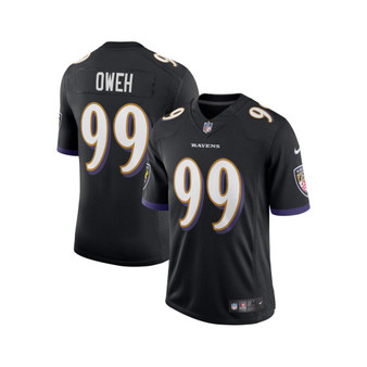 Men's Odafe Oweh Black Baltimore Ravens Vapor Limited Jersey