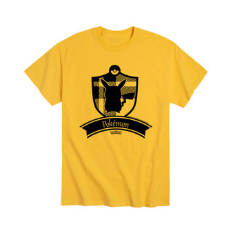 Men's Pokemon Silhouette Plaid Badge T-shirt
