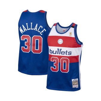 Men's Ben Wallace Royal Washington Bullets 1996-97 Hardwood Classics Swingman Jersey