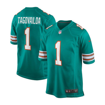 Men's Tua Tagovailoa Aqua Miami Dolphins Alternate Game Jersey