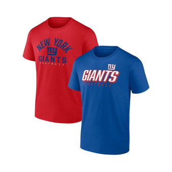 Men's Branded Royal, Red New York Giants Player Pack T-shirt Combo Set