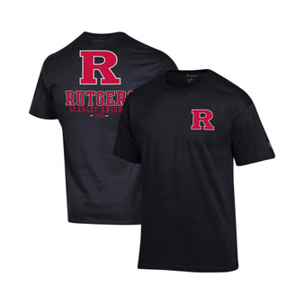 Men's Black Rutgers Scarlet Knights Stack 2-Hit T-shirt