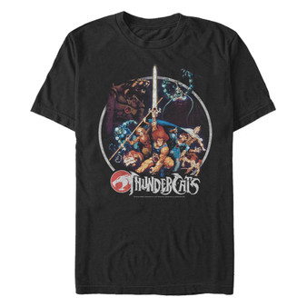 Men's Thundercats Thundercats Vintage-Inspired Circle Poster Short Sleeve T-shirt