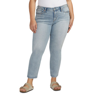 Plus Size Most Wanted Mid Rise Ankle Straight-Leg Jeans