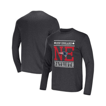 Men's NFL x Darius Rucker Collection by Heathered Charcoal New England Patriots Long Sleeve T-shirt