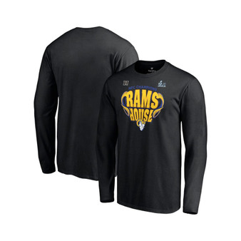 Men's Branded Black Los Angeles Rams 2021 NFC Champions Hometown Long Sleeve T-shirt