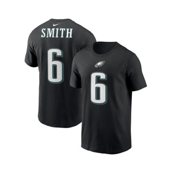 Men's DeVonta Smith Black Philadelphia Eagles Player Name and Number T-shirt