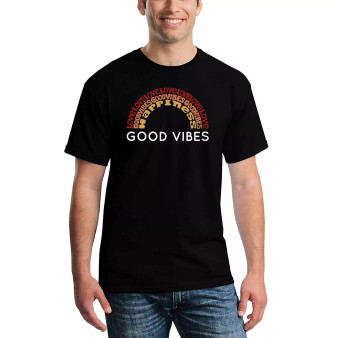 Men's Good Vibes Word Art T-shirt