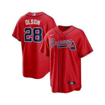 Men's Matt Olson Red Atlanta Braves Alternate Replica Player Jersey