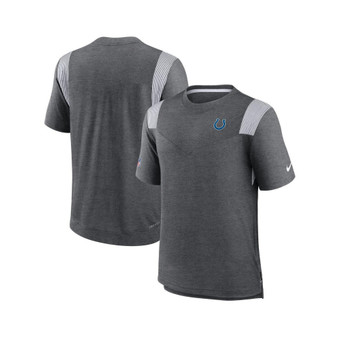 Men's Heather Charcoal Indianapolis Colts Sideline Tonal Logo Performance Player T-shirt