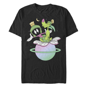 Men's Looney Tunes Marvin Planet Short Sleeve T-shirt