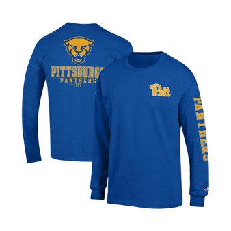 Men's Royal Pitt Panthers Team Stack Long Sleeve T-shirt