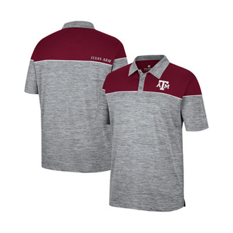 Men's Heathered Gray, Maroon Texas A&M Aggies Birdie Polo Shirt