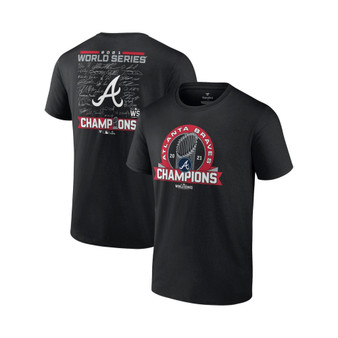 Men's Black Atlanta Braves 2021 World Series Champions Signature Roster T-shirt