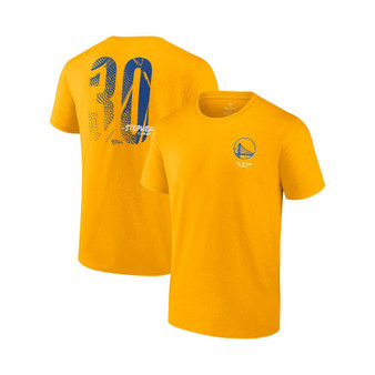 Men's Branded Stephen Curry Gold Golden State Warriors 2022 NBA Finals Champions Name and Number T-shirt